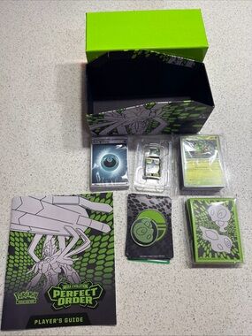 pokemon mega evolution perfect order bundle base set 80 Cards with ETB box
